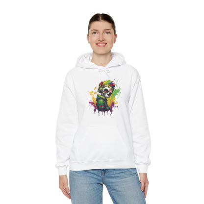 A Colorful Animated Skelly for Adults 1 Unisex Heavy Blend™ Hooded Sweatshirt