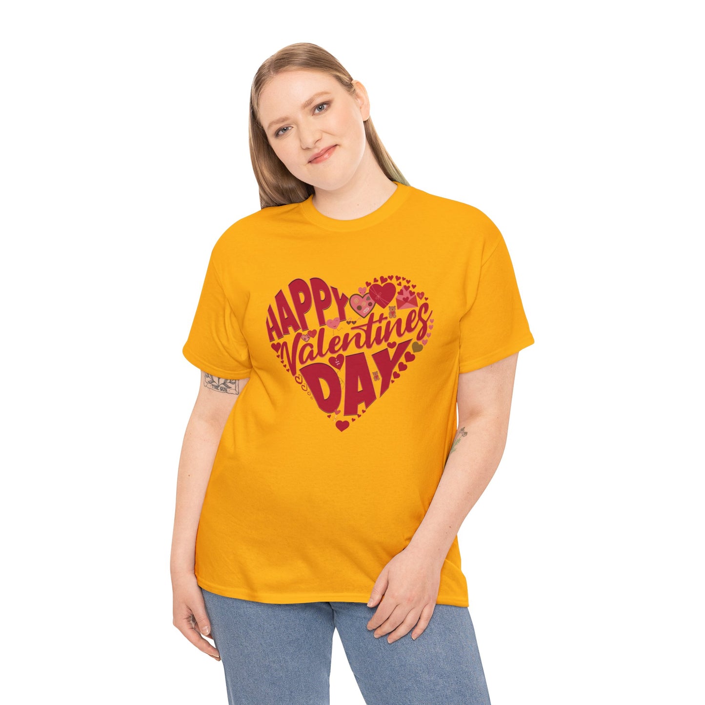 Happy Valentin's Day (Gildan · 5000) Unisex Heavy Cotton Tee