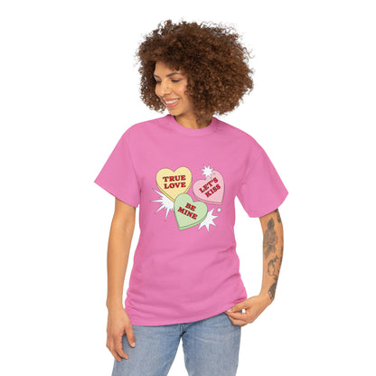 Candy Hearts (Gildan · 5000) Unisex Heavy Cotton Tee