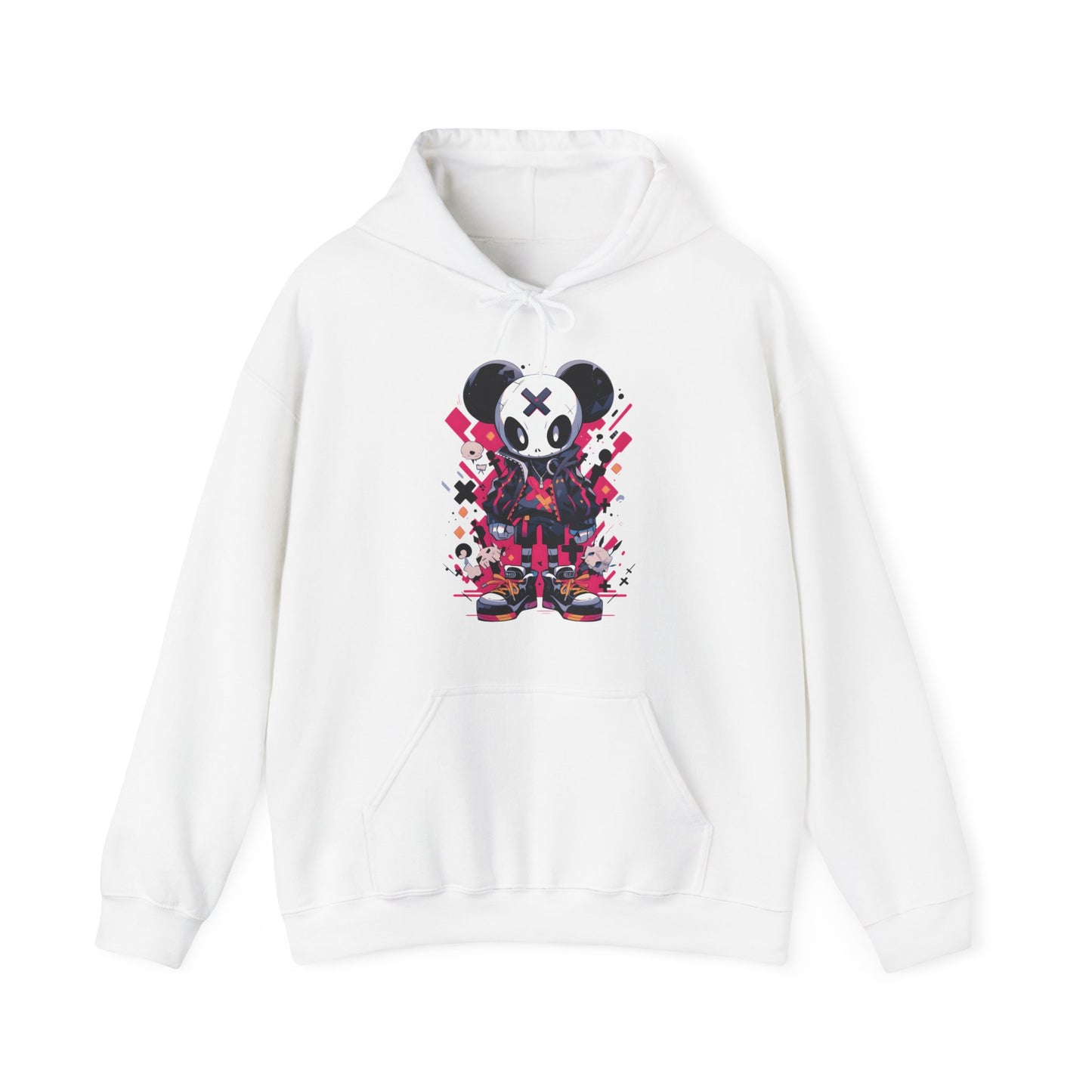 Panda Bear with X on forehead for Adults Unisex Heavy Blend™ Hooded Sweatshirt