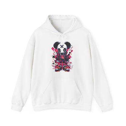 Panda Bear with X on forehead for Adults Unisex Heavy Blend™ Hooded Sweatshirt