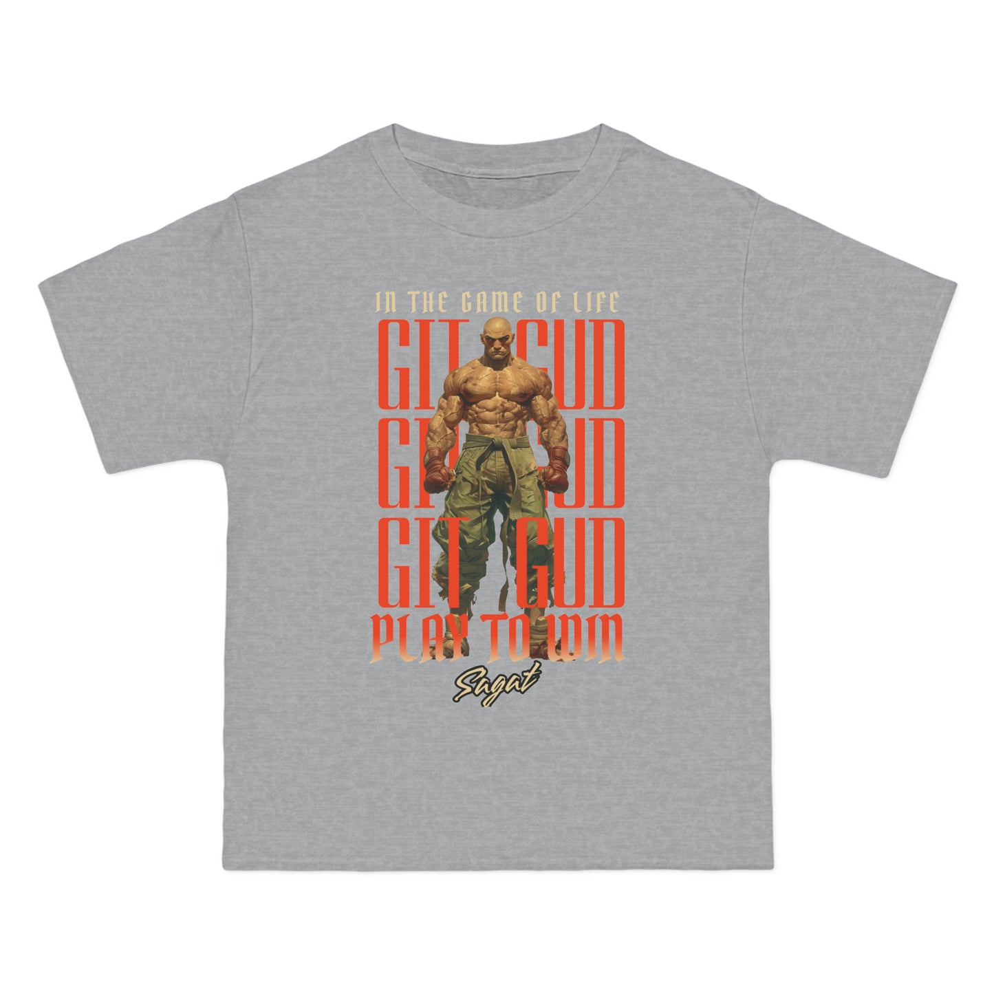 GIT GUD Sagat for Adults 4 Beefy-T® Short-Sleeve T-Shirt