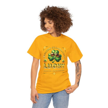 Feeling Shamrockin' Lucky and Blessed (Gildan · 5000) Unisex Heavy Cotton Tee