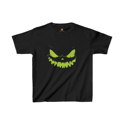 Youth Halloween Tee with Spooky Jack O' Lantern Design