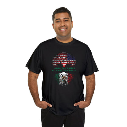 American Raised with Mexican Roots 1 (Gildan · 5000) Unisex Heavy Cotton Tee