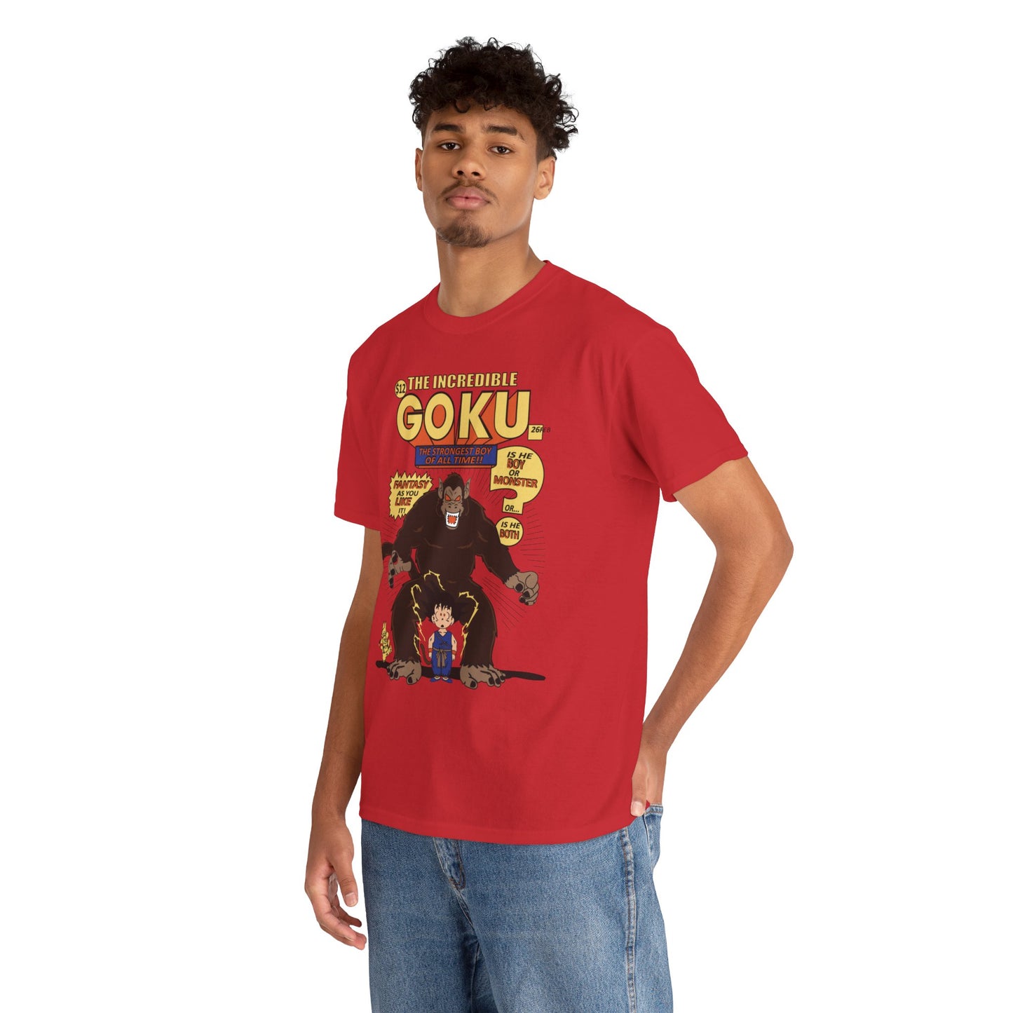 Goku Comic (Gildan · 5000) Unisex Heavy Cotton Tee