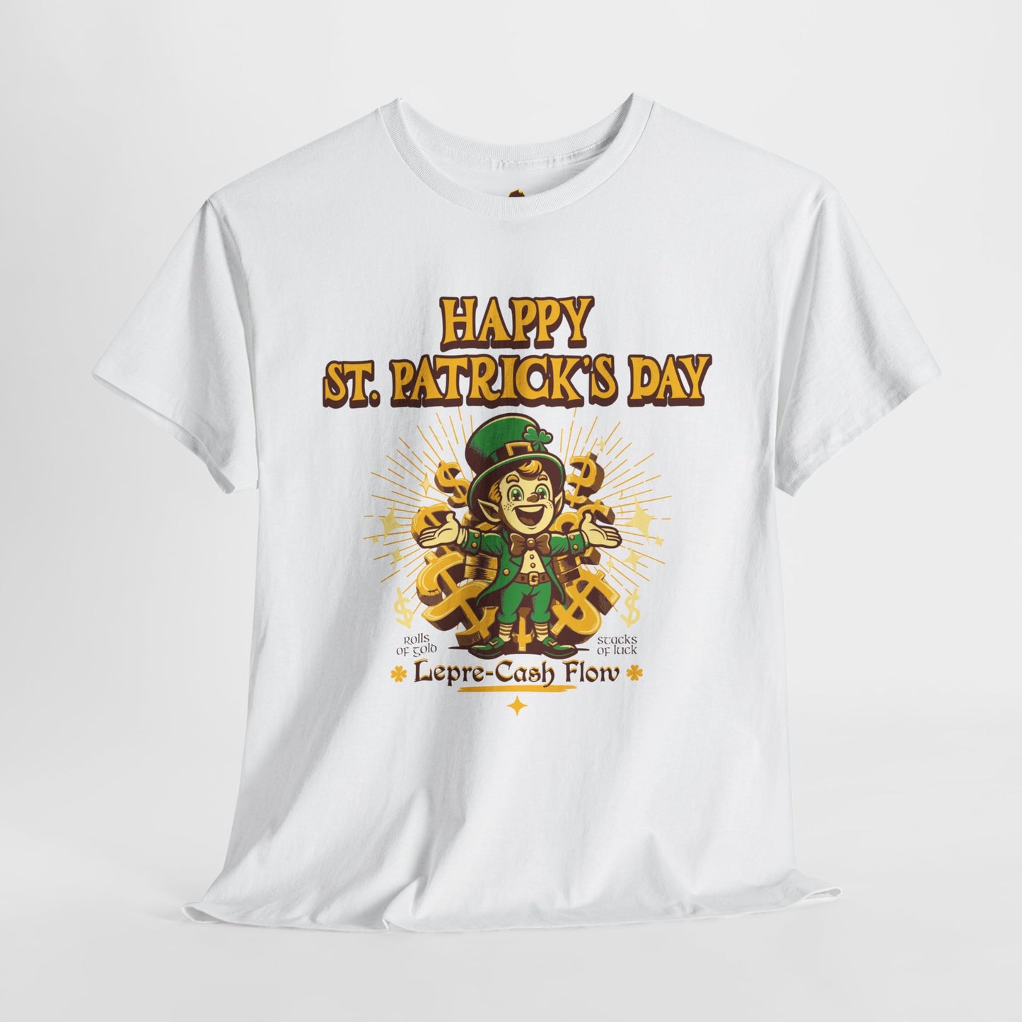 Happy St. Patrick's Day (Gildan · 5000) Unisex Heavy Cotton Tee