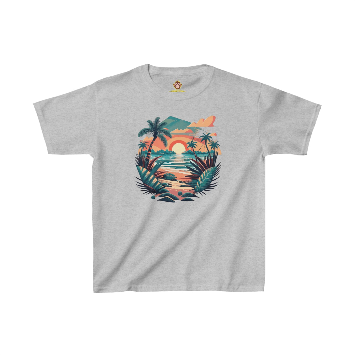 Tropical Beach for kids (Gildan · 5000B) Heavy Cotton™ Tee