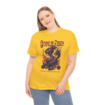 Deadly Female Shinobi (Gildan · 5000) Unisex Heavy Cotton Tee