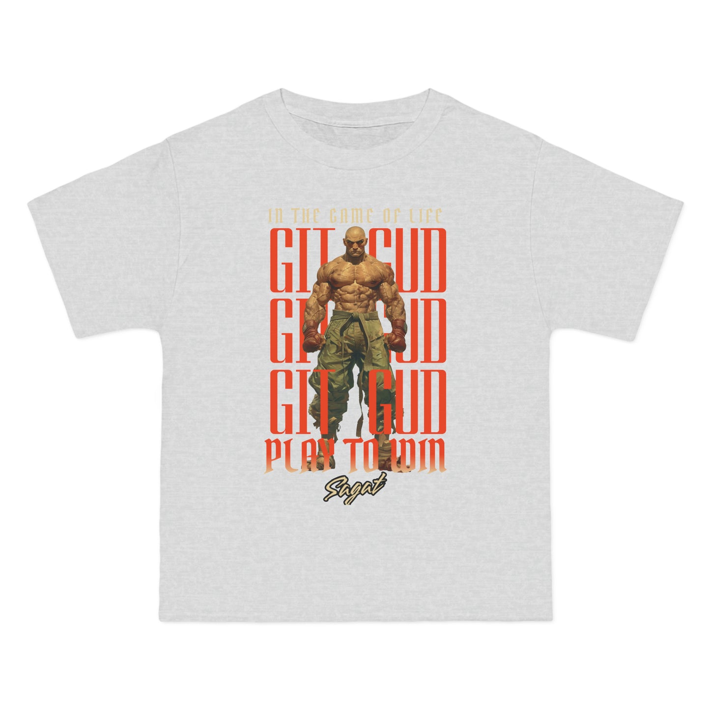 GIT GUD Sagat for Adults 4 Beefy-T® Short-Sleeve T-Shirt