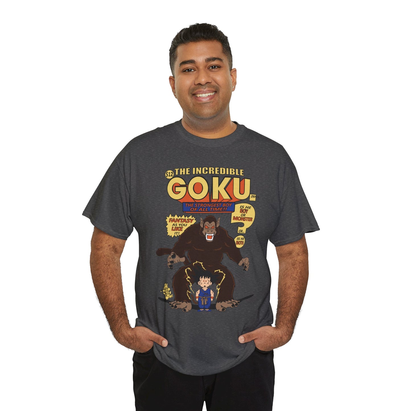 Goku Comic (Gildan · 5000) Unisex Heavy Cotton Tee