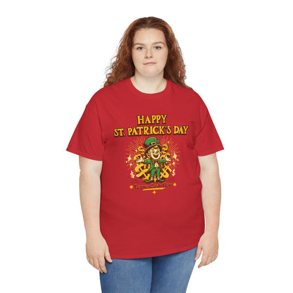 Happy St. Patrick's Day (Gildan · 5000) Unisex Heavy Cotton Tee