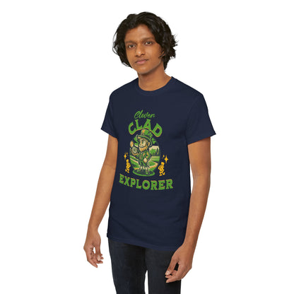 Clover Clad Explorer (Gildan · 5000) Unisex Heavy Cotton Tee