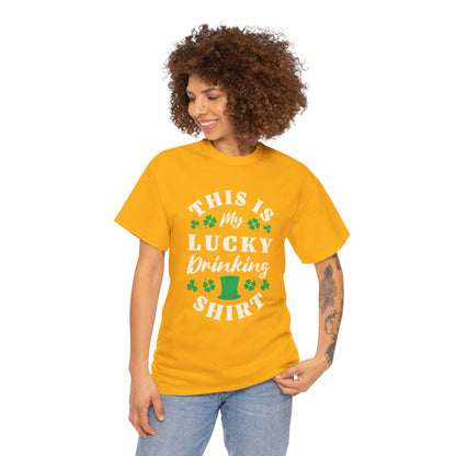 This is my lucky drinking shirt (Gildan · 5000) Unisex Heavy Cotton Tee