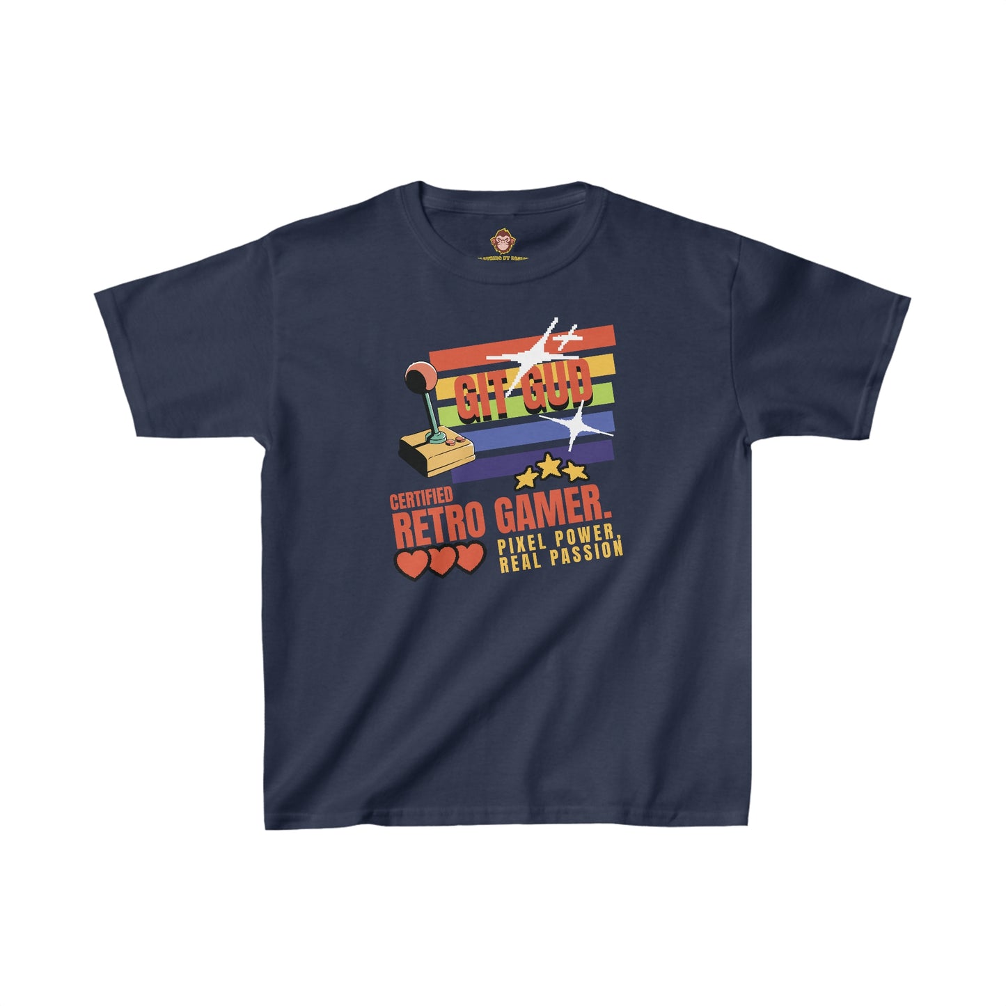 GIT GUD Certified Retro Gamer for kids (Gildan · 5000B) Heavy Cotton™ Tee