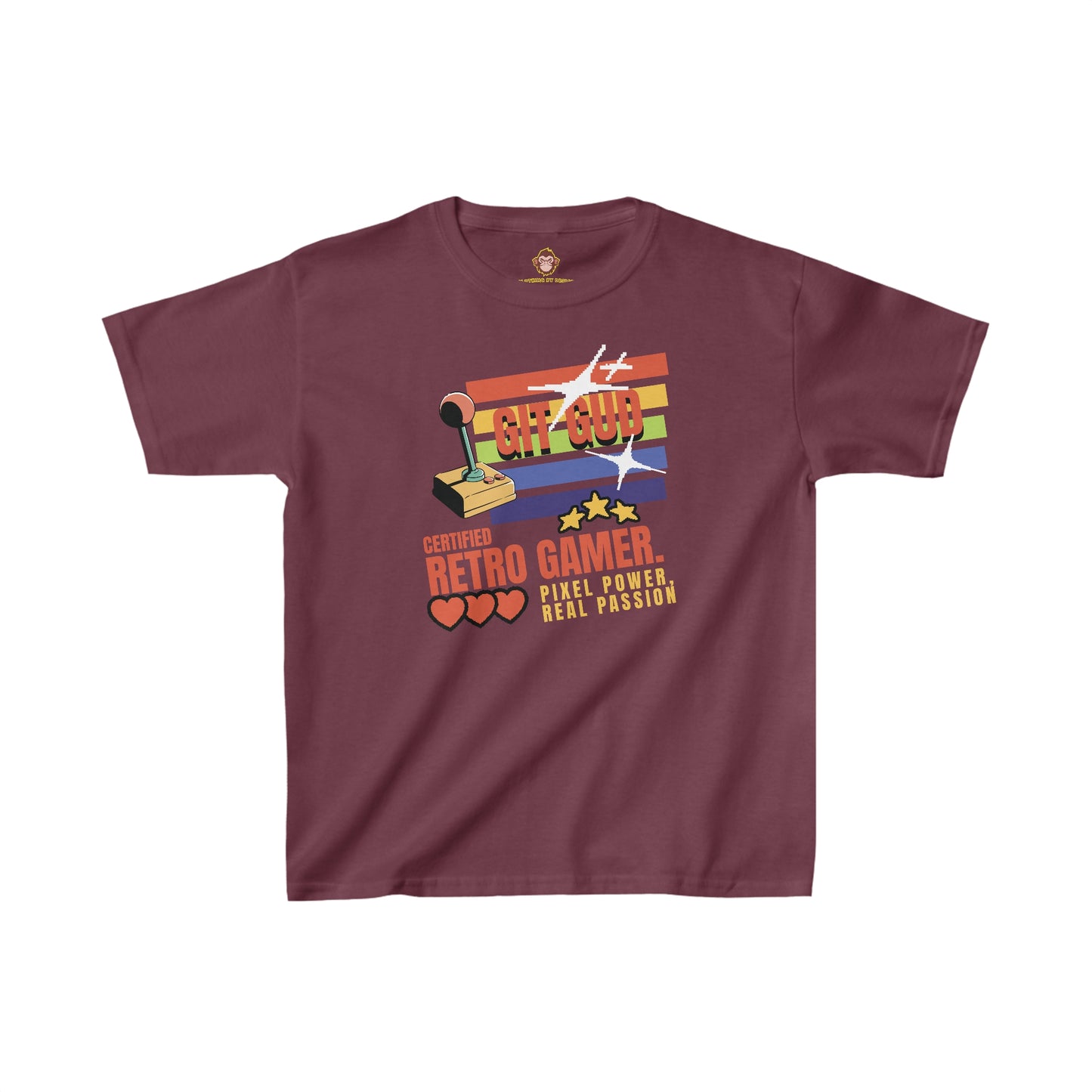 GIT GUD Certified Retro Gamer for kids (Gildan · 5000B) Heavy Cotton™ Tee