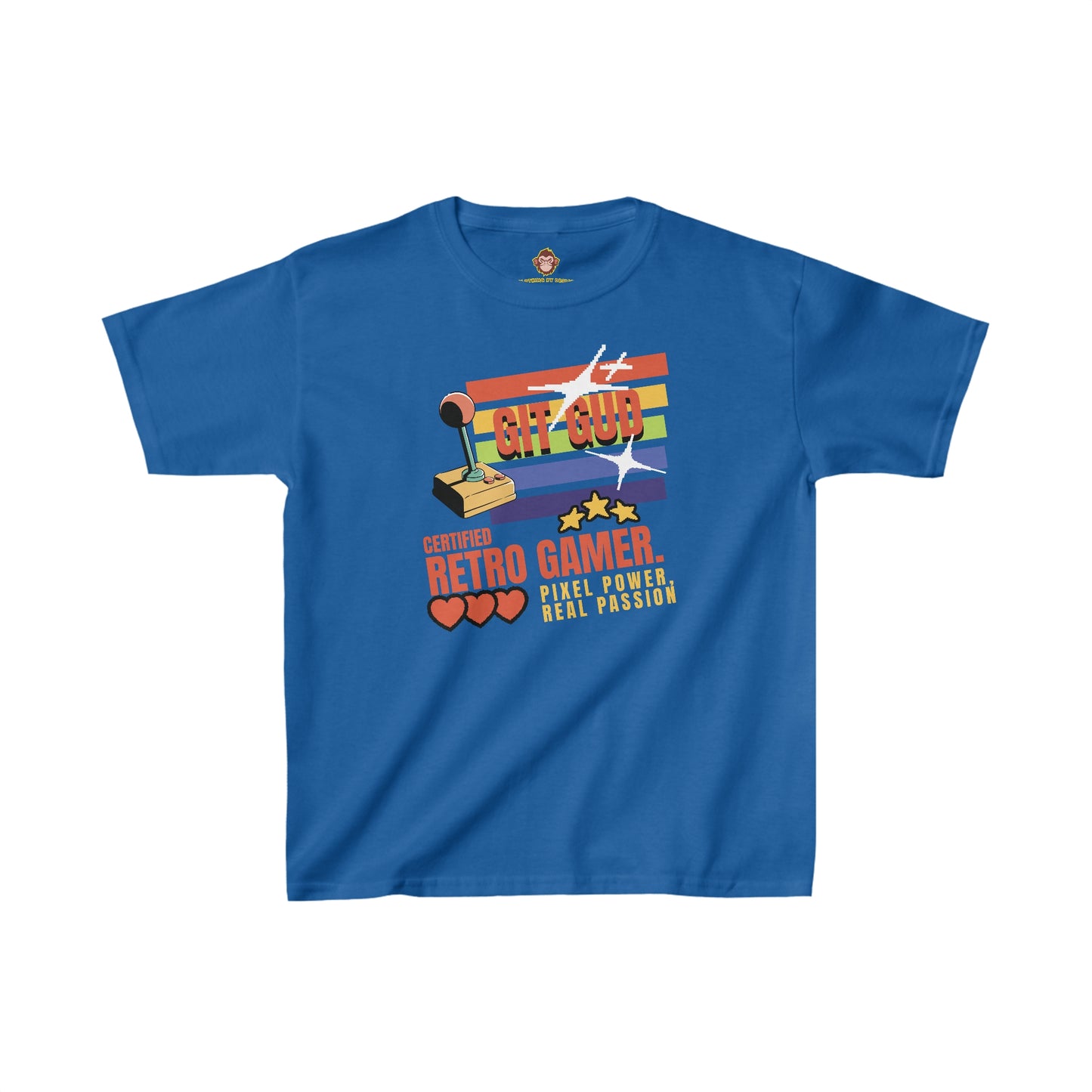 GIT GUD Certified Retro Gamer for kids (Gildan · 5000B) Heavy Cotton™ Tee