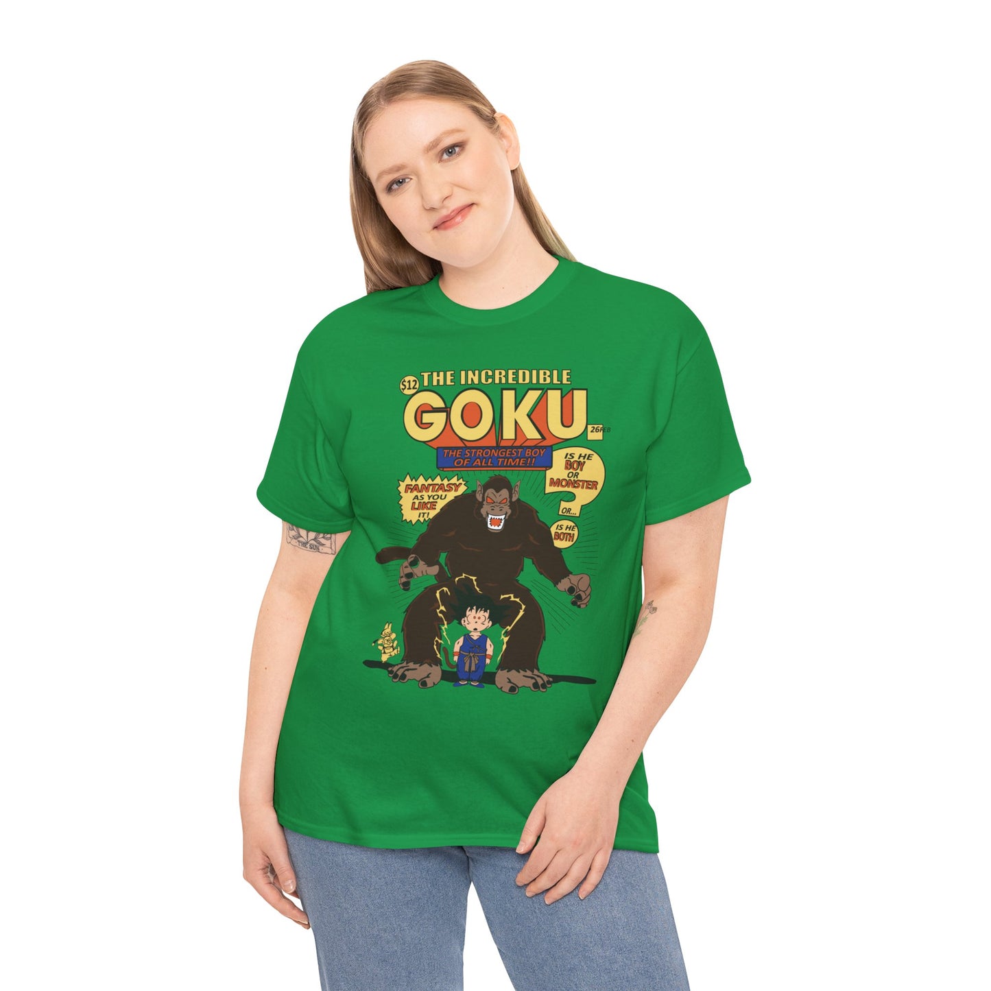 Goku Comic (Gildan · 5000) Unisex Heavy Cotton Tee