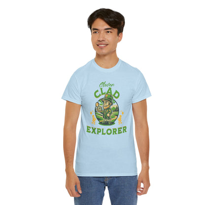 Clover Clad Explorer (Gildan · 5000) Unisex Heavy Cotton Tee