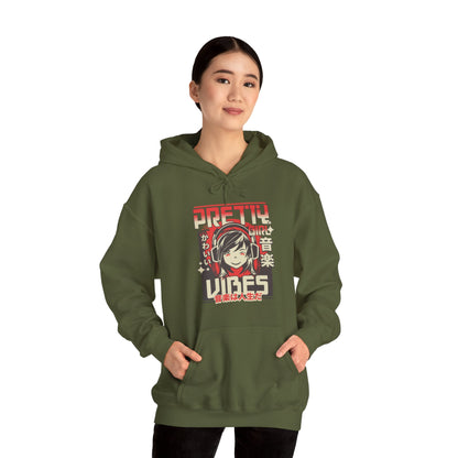 Kawaii Pretty Girl for Adults Unisex Heavy Blend™ Hooded Sweatshirt