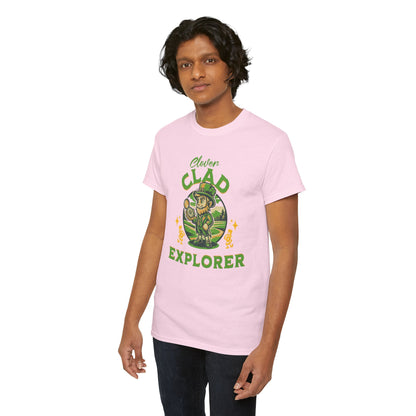 Clover Clad Explorer (Gildan · 5000) Unisex Heavy Cotton Tee