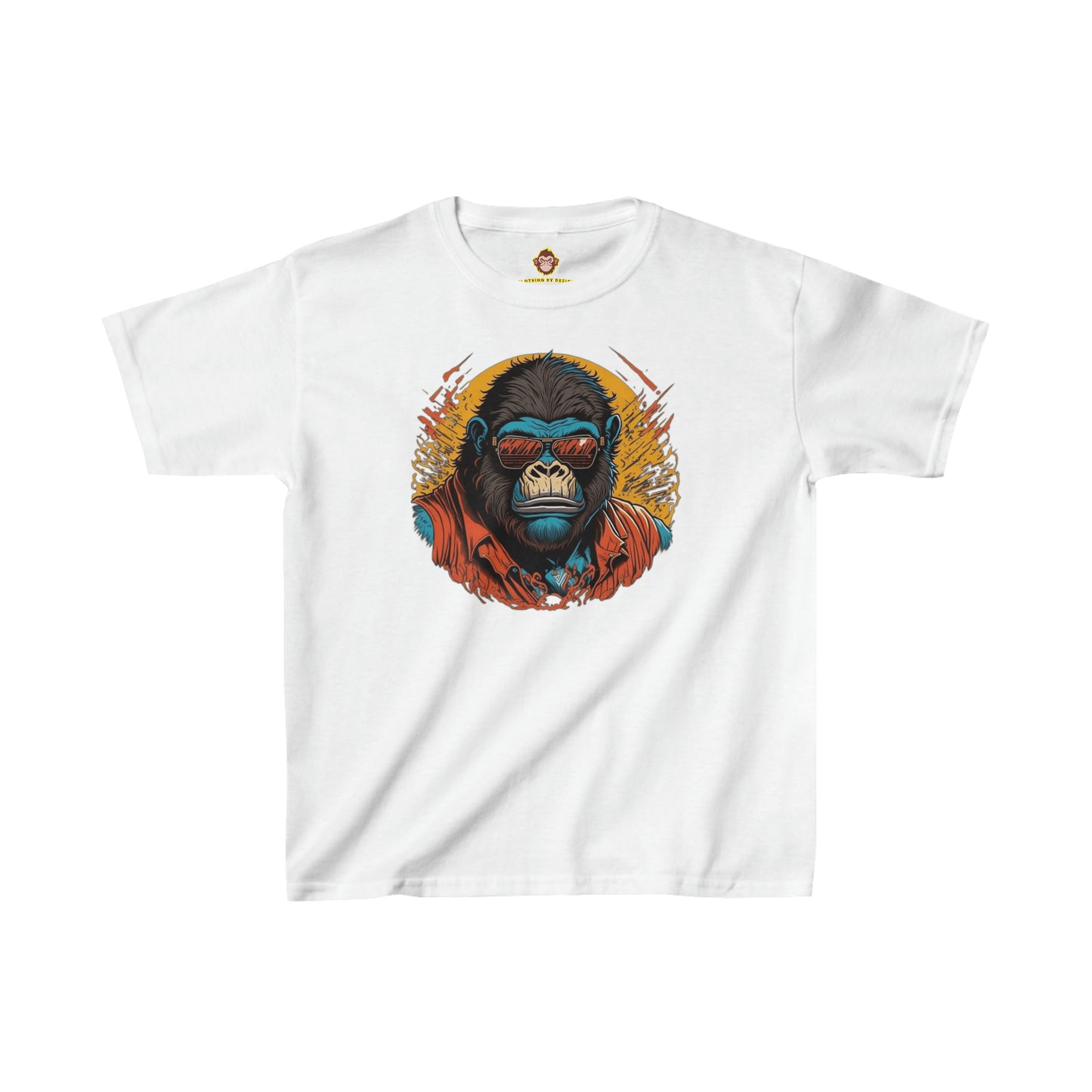 Joe Cool Gorilla for Kids (Gildan · 5000B) Heavy Cotton™ Tee