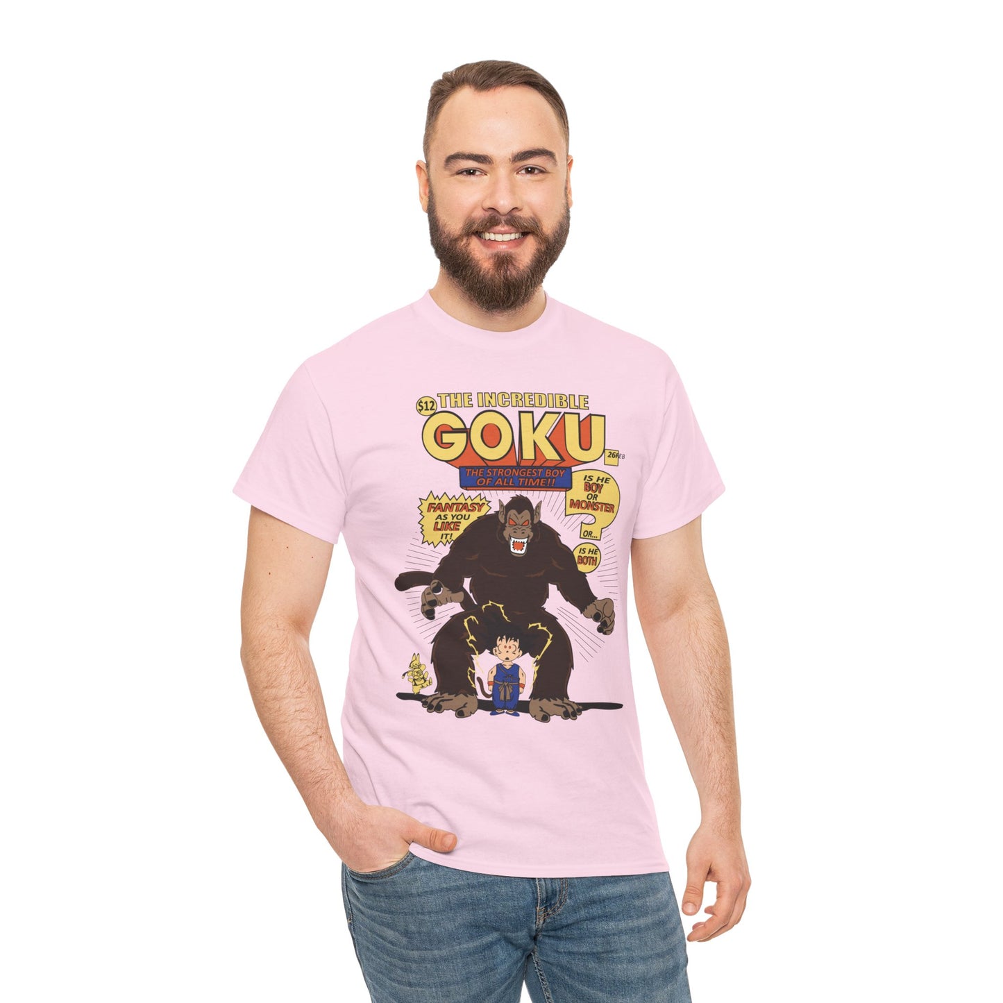 Goku Comic (Gildan · 5000) Unisex Heavy Cotton Tee