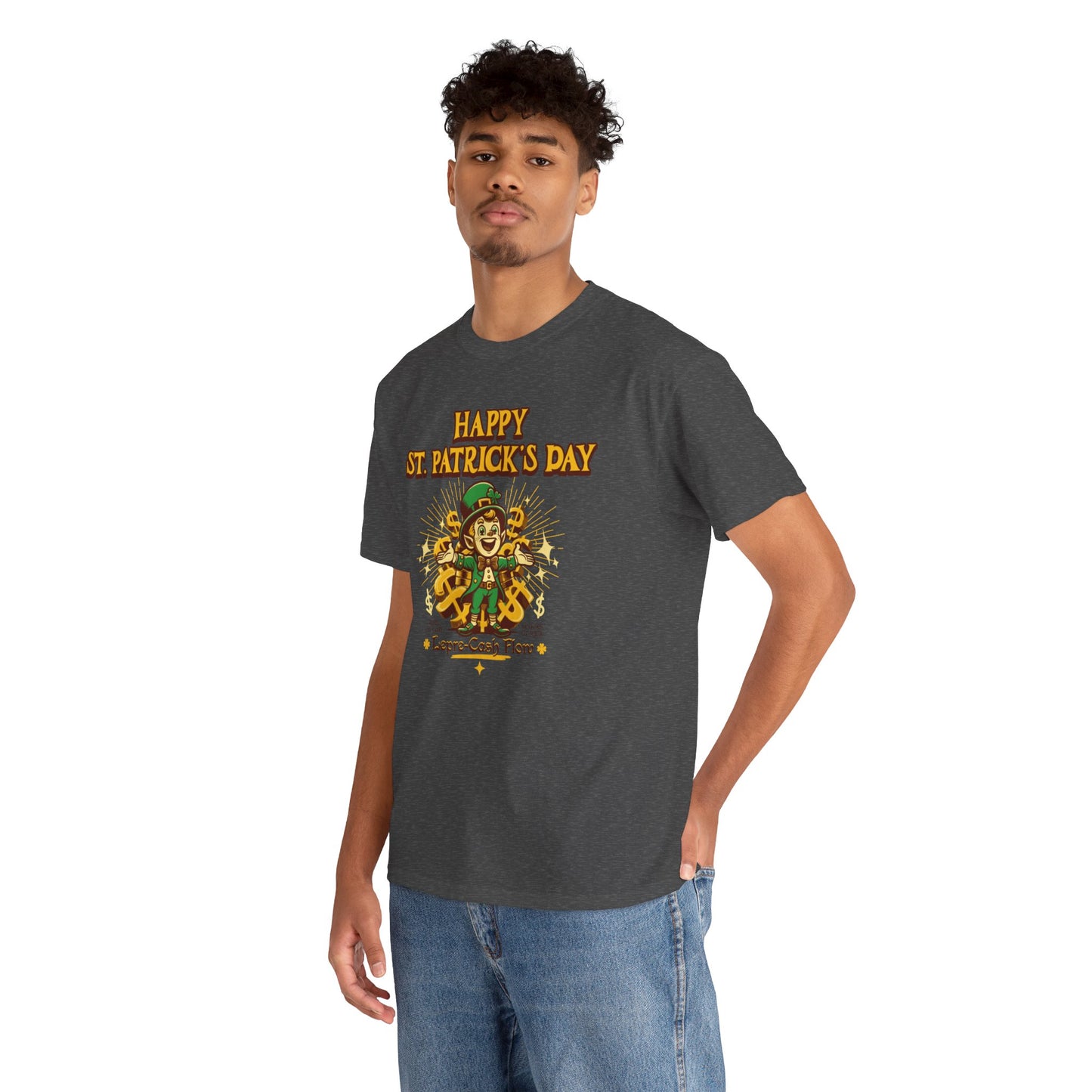 Happy St. Patrick's Day (Gildan · 5000) Unisex Heavy Cotton Tee