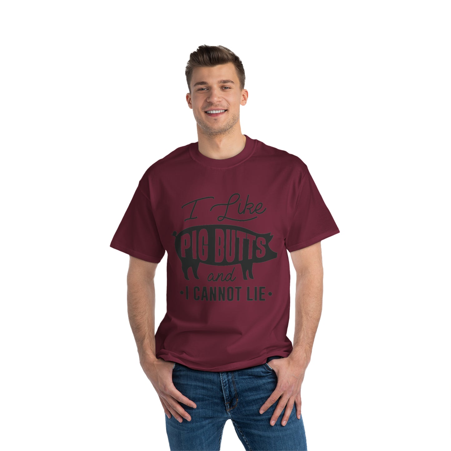 I like pig butts 1 Beefy-T®  Short-Sleeve T-Shirt