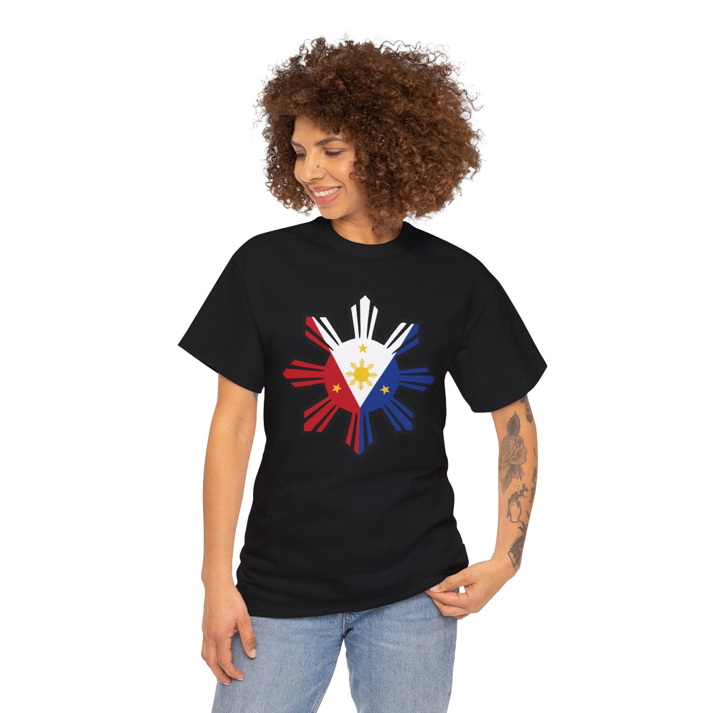 Filipino Flag 1 (Gildan · 5000) Unisex Heavy Cotton Tee