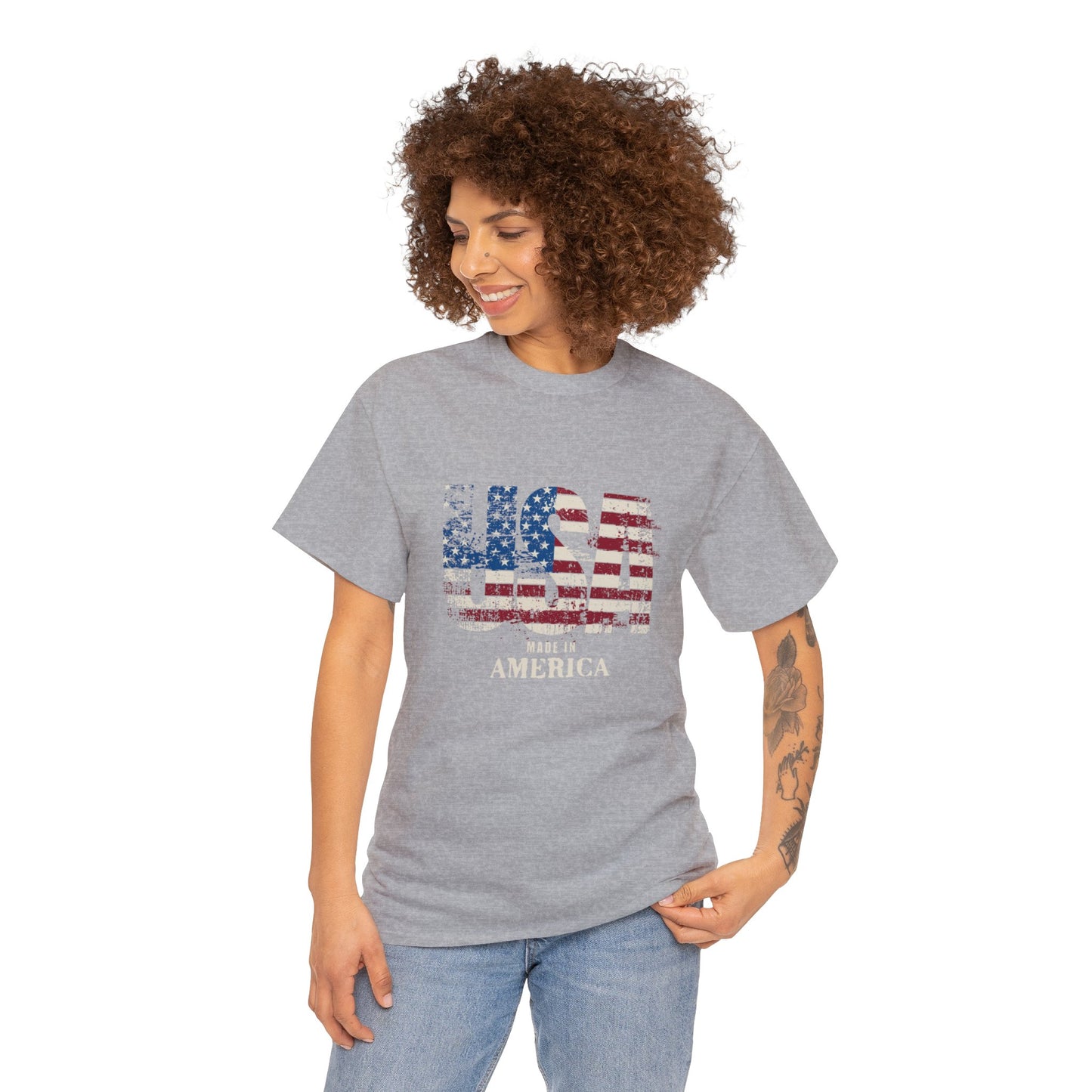 Made in the USA for Adults (Gildan · 5000) Unisex Heavy Cotton Tee