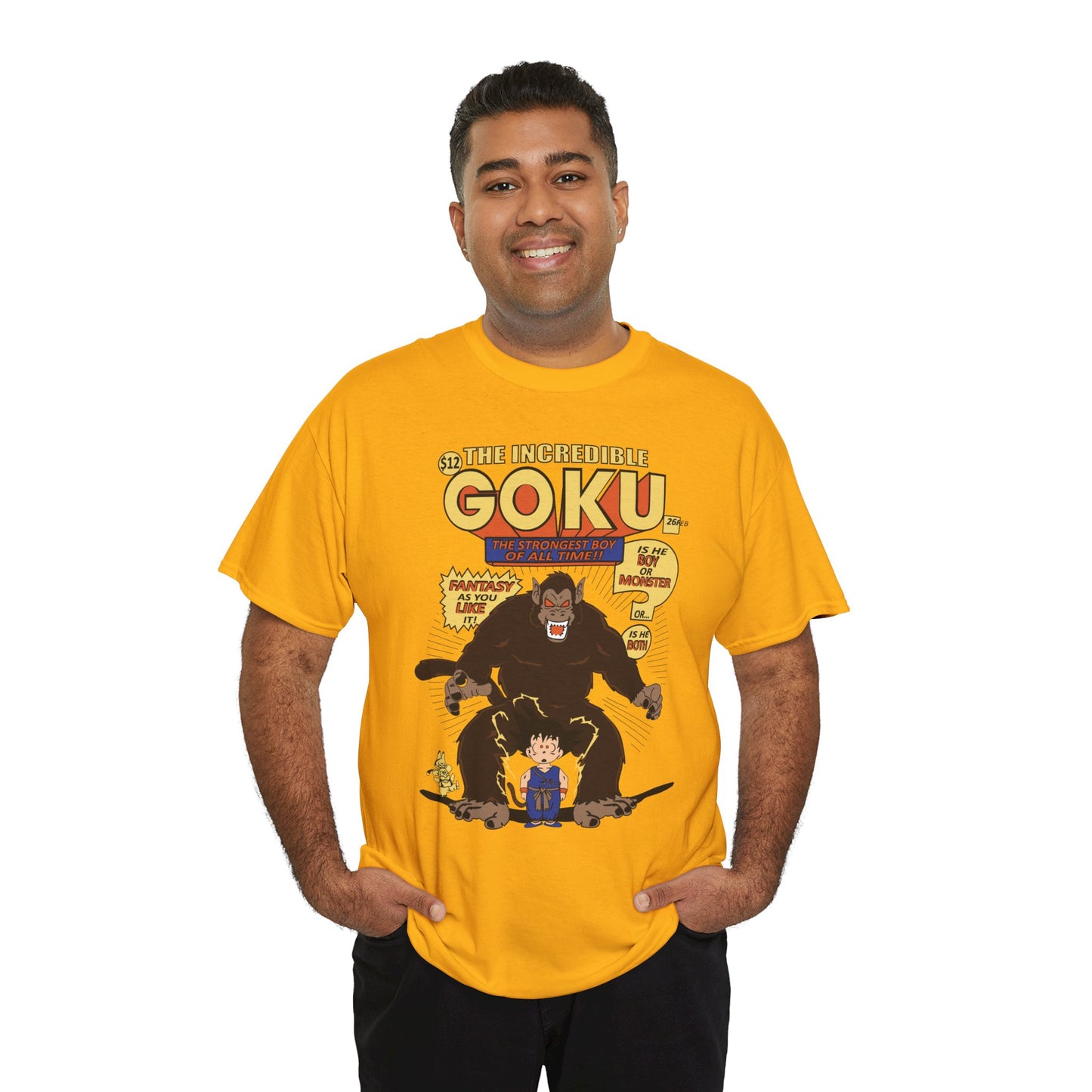 Goku Comic (Gildan · 5000) Unisex Heavy Cotton Tee