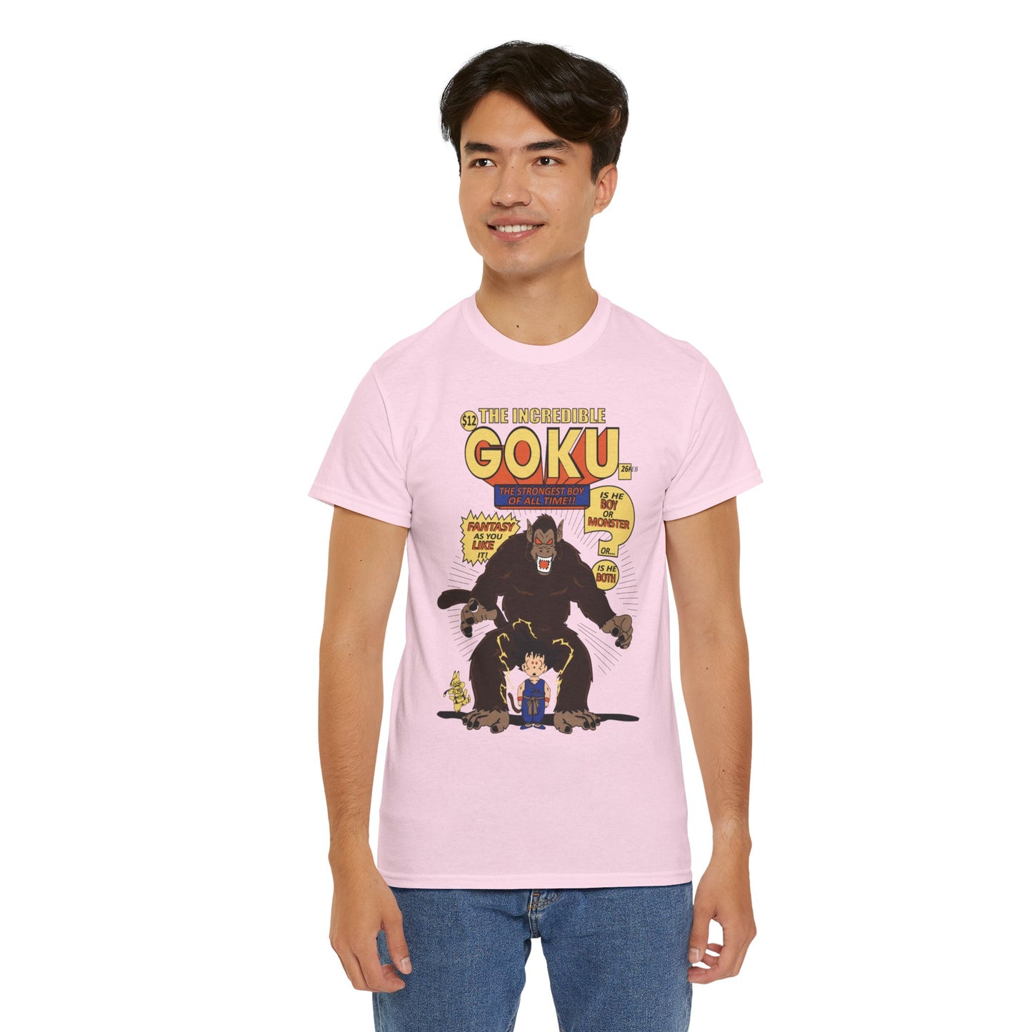 Goku Comic (Gildan · 5000) Unisex Heavy Cotton Tee