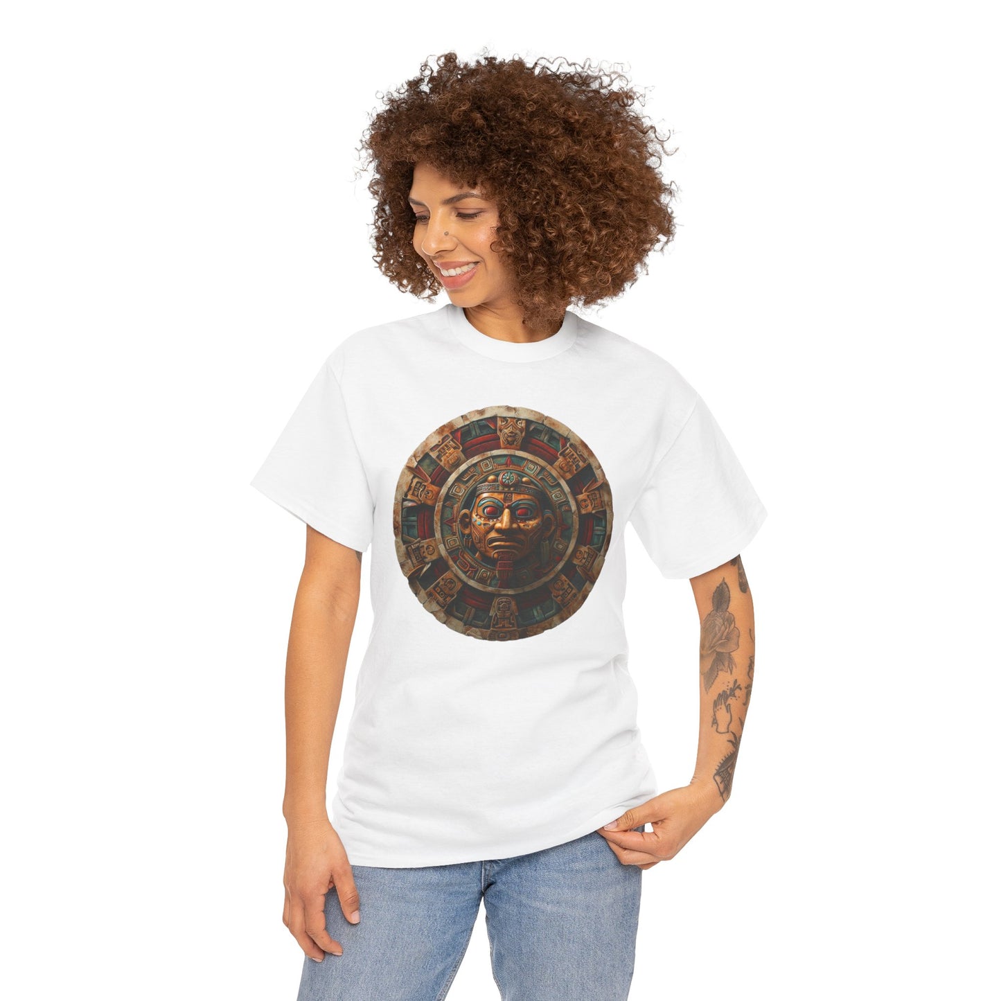 Mayan Calendar 1 (Gildan · 5000) Unisex Heavy Cotton Tee