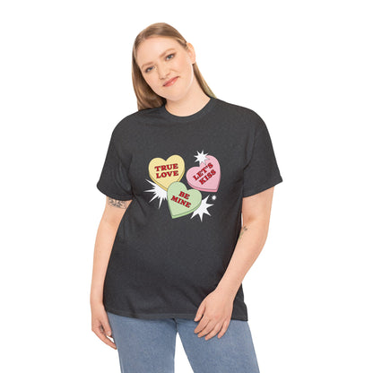 Candy Hearts (Gildan · 5000) Unisex Heavy Cotton Tee