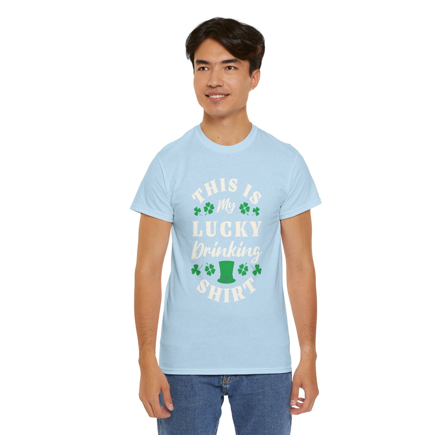 This is my lucky drinking shirt (Gildan · 5000) Unisex Heavy Cotton Tee