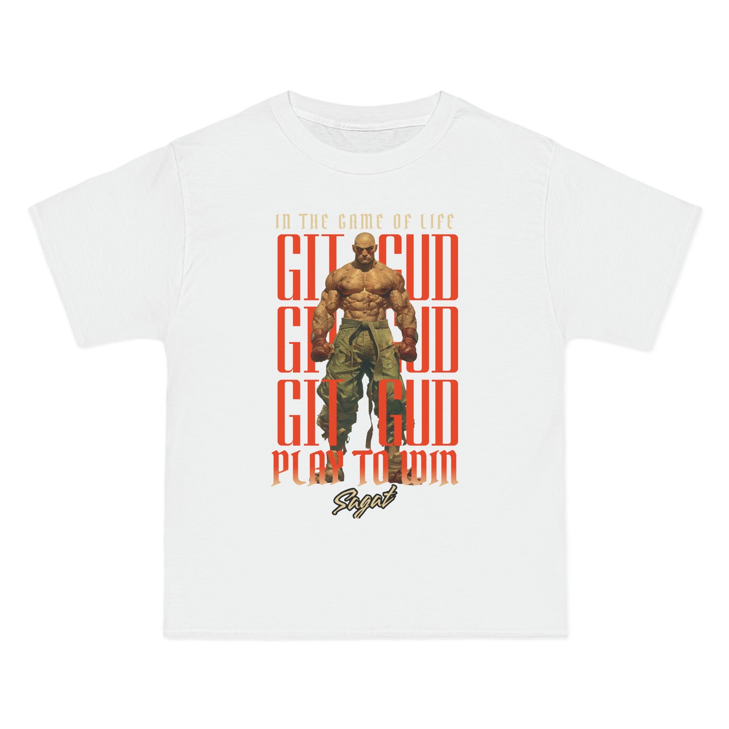 GIT GUD Sagat for Adults 4 Beefy-T® Short-Sleeve T-Shirt