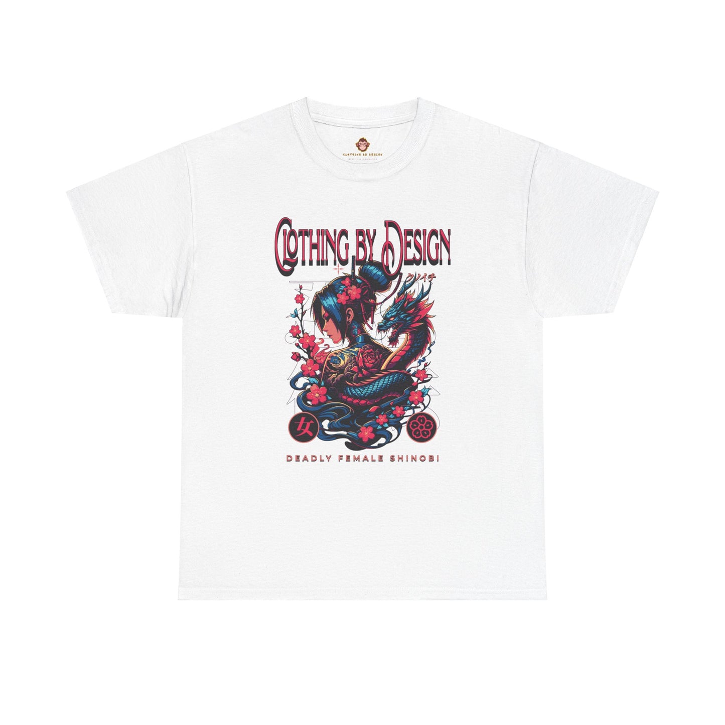 Deadly Female Shinobi (Gildan · 5000) Unisex Heavy Cotton Tee