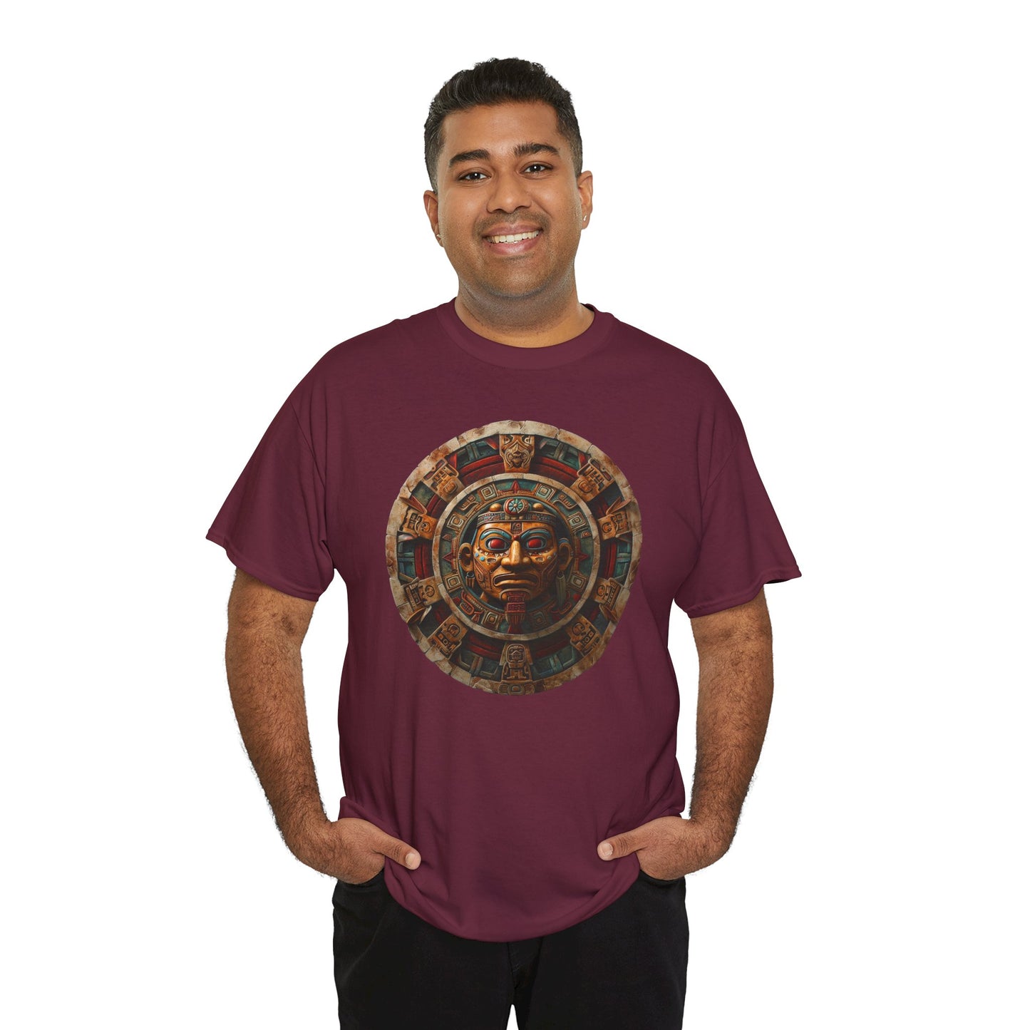 Mayan Calendar 1 (Gildan · 5000) Unisex Heavy Cotton Tee