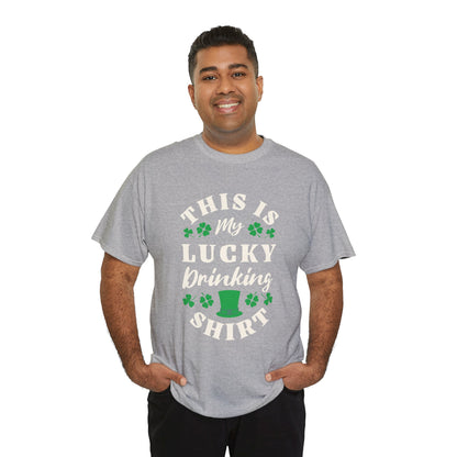 This is my lucky drinking shirt (Gildan · 5000) Unisex Heavy Cotton Tee