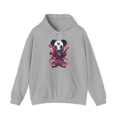 Panda Bear with X on forehead for Adults Unisex Heavy Blend™ Hooded Sweatshirt