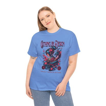 Deadly Female Shinobi (Gildan · 5000) Unisex Heavy Cotton Tee