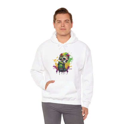 A Colorful Animated Skelly for Adults 1 Unisex Heavy Blend™ Hooded Sweatshirt