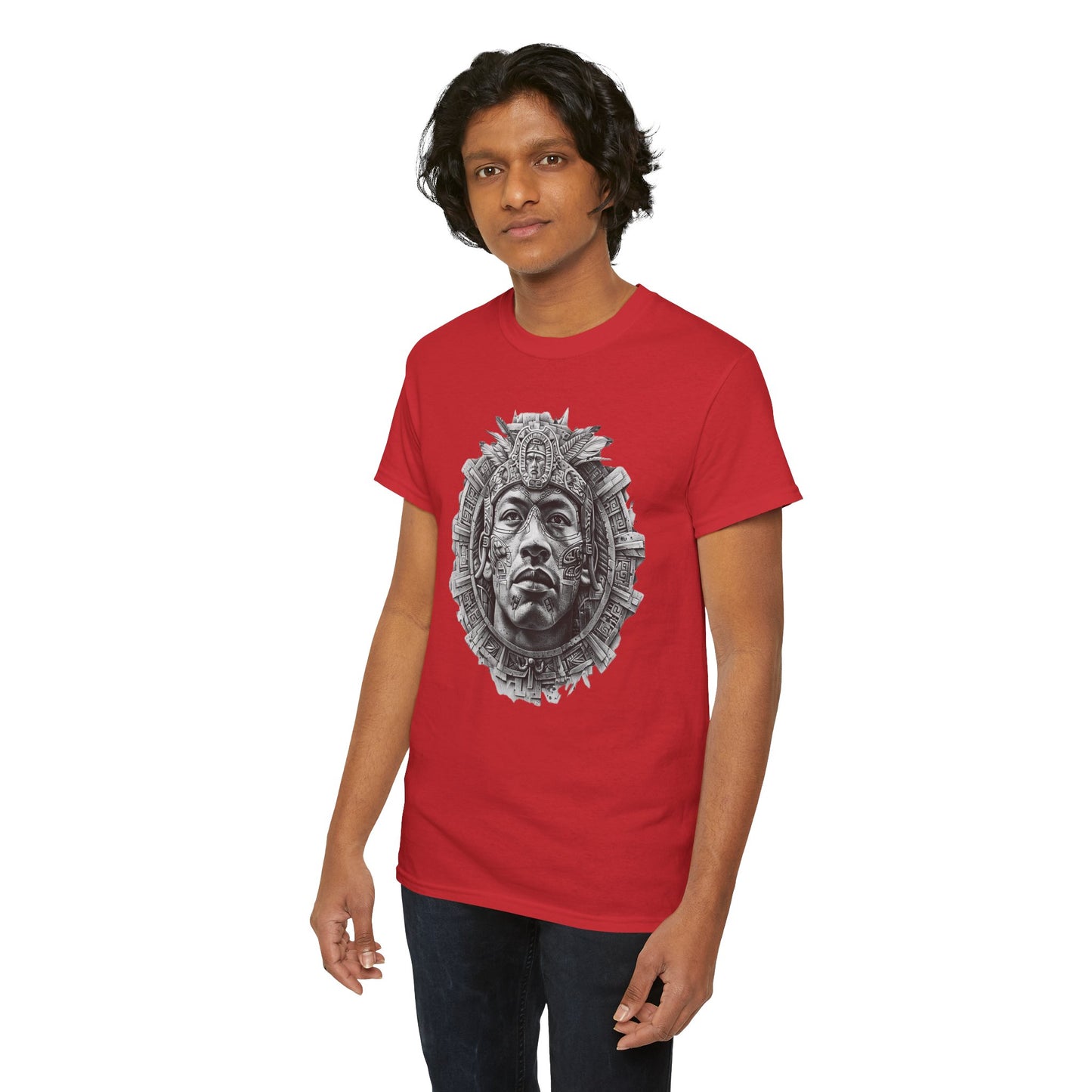 Aztec Man 1 (Gildan · 5000) Unisex Heavy Cotton Tee