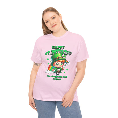 You always look good in green (Gildan · 5000) Unisex Heavy Cotton Tee