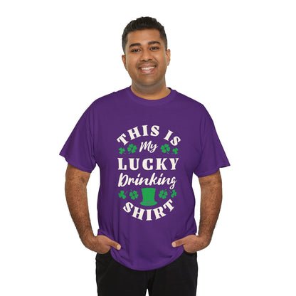 This is my lucky drinking shirt (Gildan · 5000) Unisex Heavy Cotton Tee