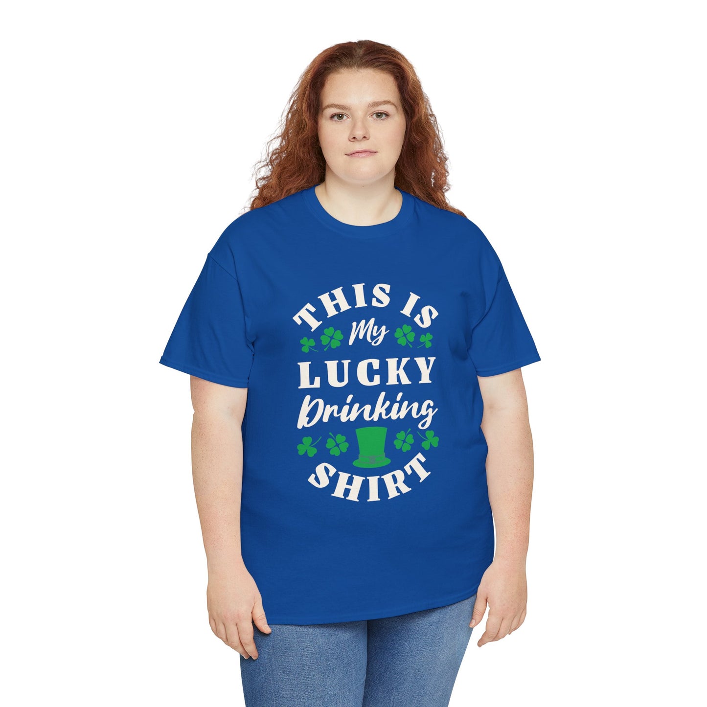 This is my lucky drinking shirt (Gildan · 5000) Unisex Heavy Cotton Tee