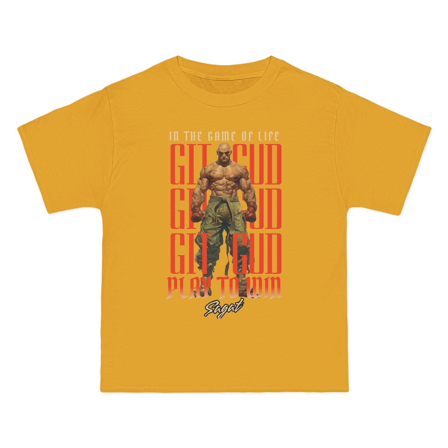 GIT GUD Sagat for Adults 4 Beefy-T® Short-Sleeve T-Shirt