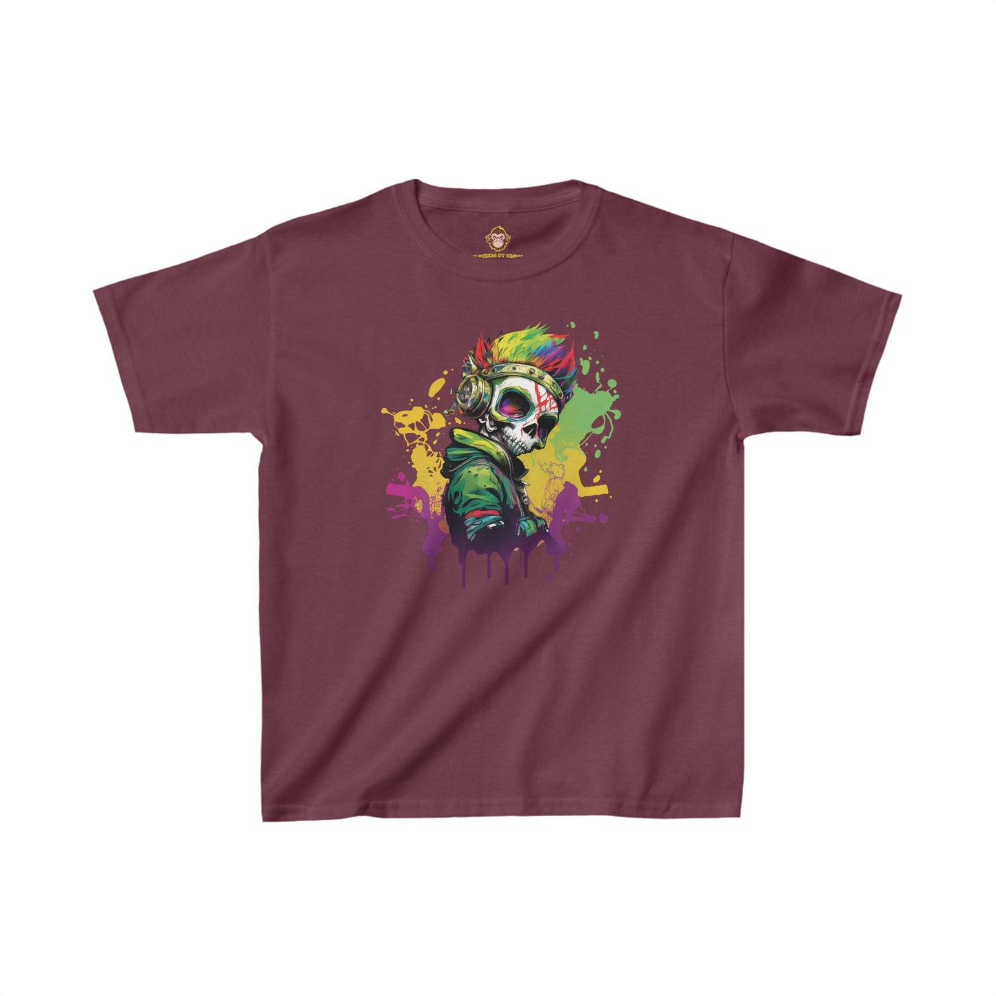 A Colorful Animated Skelly for kids (Gildan · 5000B) Heavy Cotton™ Tee