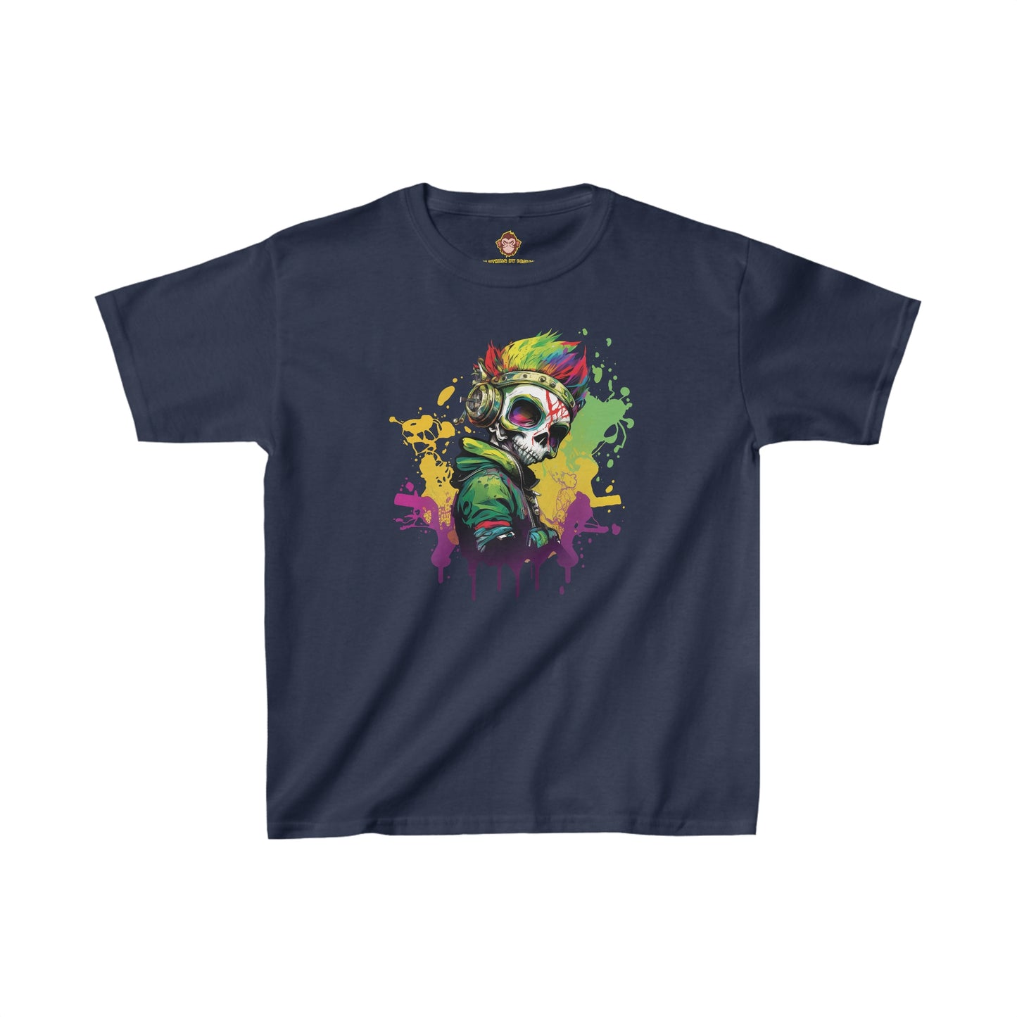 A Colorful Animated Skelly for kids (Gildan · 5000B) Heavy Cotton™ Tee